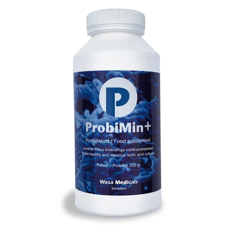 Probimin +  ”Levande friska livskraftiga mjölksyrabakterier”